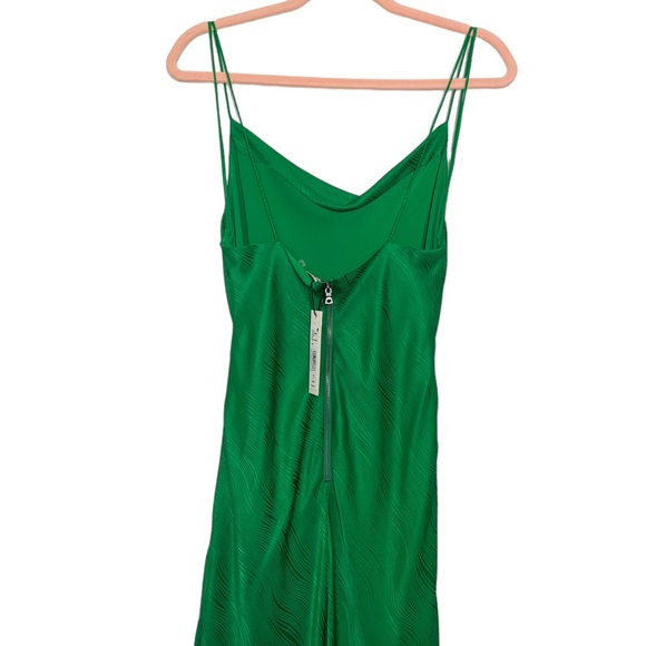 ALICE + OLIVIA Harmony Slip Dress in Dark Emerald - NWT - SIze 6 - Picture 9 of 10
